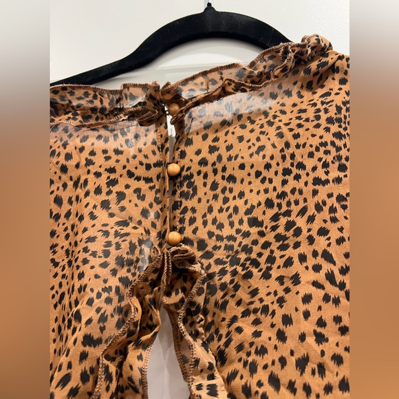 ☀️NWOT Leopard Ruffle Dress☀️ - Picture 8 of 10